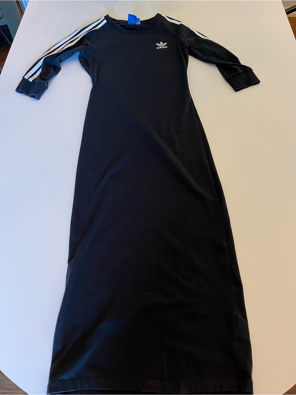 Adidas Black Long Sleeve Maxi Dress